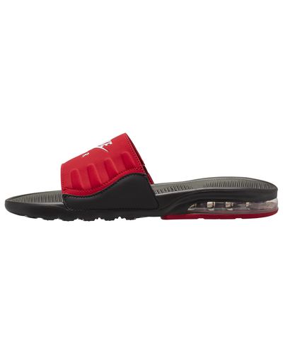 red nike air slides