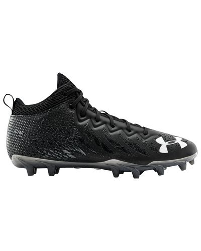 black and white under armour cleats