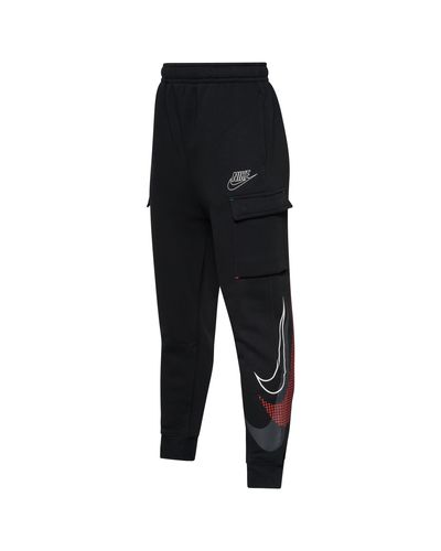 Nike Cotton Evolution Of The Swoosh Cargo Pants in Black for Men | Lyst