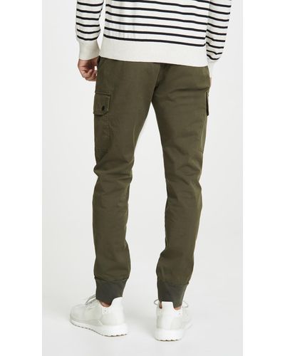 PS by Paul Smith Cotton Military Jogger Pants in Green for Men - Lyst