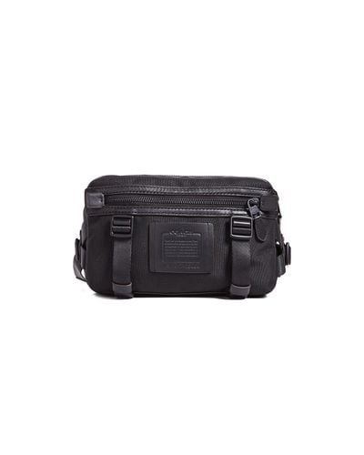 COACH Leather Utility Belt Bag in Black for Men - Lyst