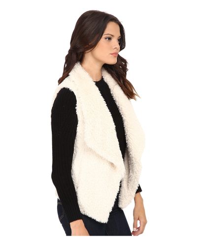 calvin klein open front vest, large 