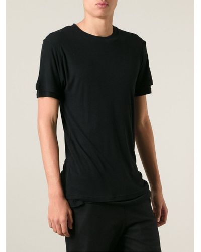 Silent - Damir Doma Double Layer T-Shirt in Black for Men | Lyst