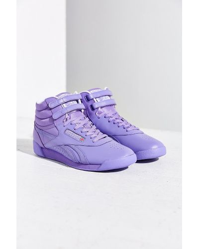 reebok freestyle hi purple