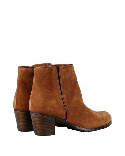 George J. Love Leather Ankle Boots in Camel (Brown) - Lyst
