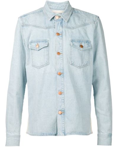 off white black denim shirt