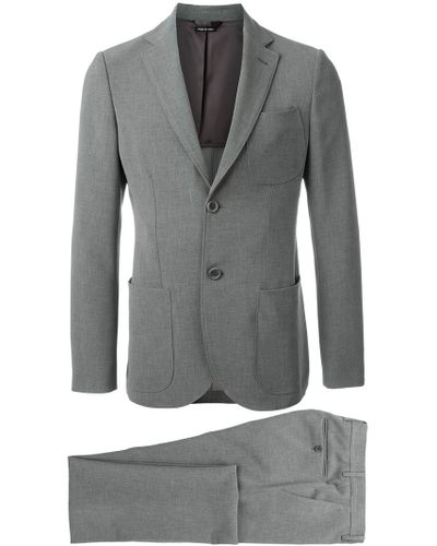 armani suit grey