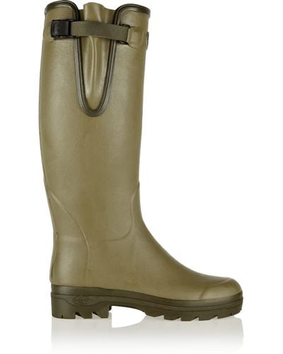 leather lined rubber boots