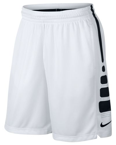 Nike Synthetic Elite Dri-fit Basketball Shorts in White/Black (Black) for  Men - Lyst