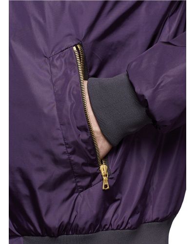purple satin bomber jacket