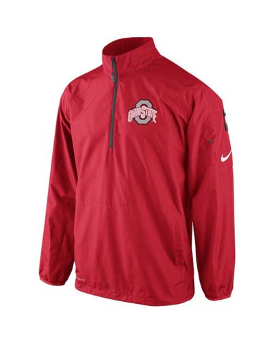 Nike Mens Ohio State Buckeyes Halfzip Pullover Jacket in Red for Men - Lyst