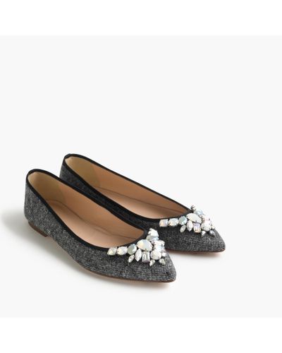 womens tweed flats