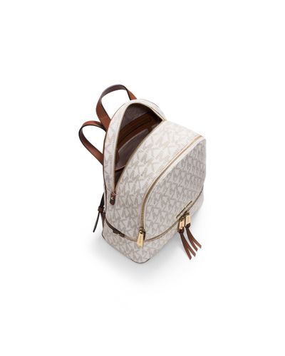 michael kors rhea vanilla backpack