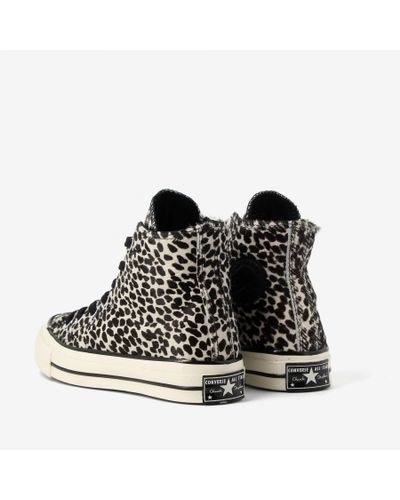 Converse Rubber Chuck Taylor All Star 70 Cheetah Pony Hair in Black - Lyst