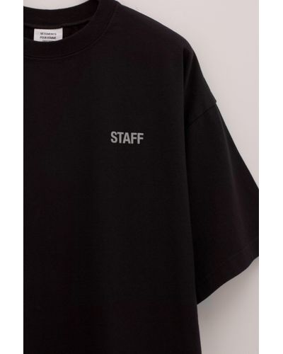 Vetements Staff Reflector T-shirt in Black for Men | Lyst