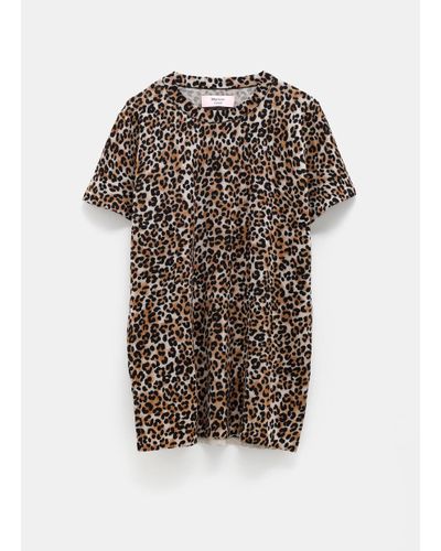 Martine Rose Leopard Print T-shirt - Brown