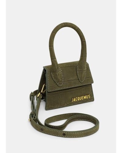 Jacquemus - Authenticated Le Bello Handbag - Leather Green Crocodile for Women, Very Good Condition