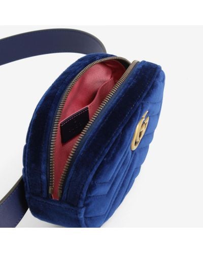 gucci blue belt bag