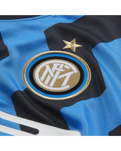 Nike Synthetic Inter Milan 2020-2021 Breathe Stadium Home Strip Shirt ...