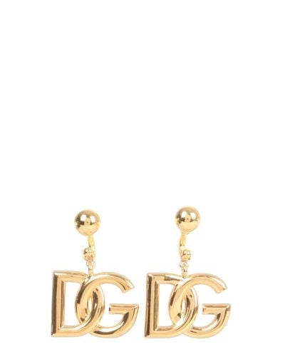 Dolce & Gabbana Earrings With Dg Logo in Gold (Metallic) - Lyst