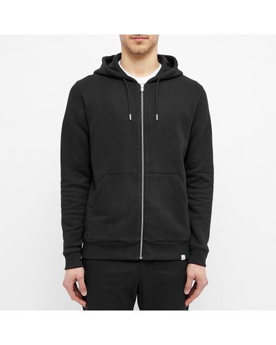 norse projects vagn zip moletom com capuz