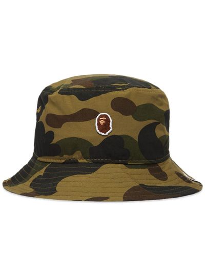 1st Camo Bucket Hat in Green for Men 