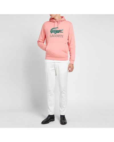 pink lacoste hoodie