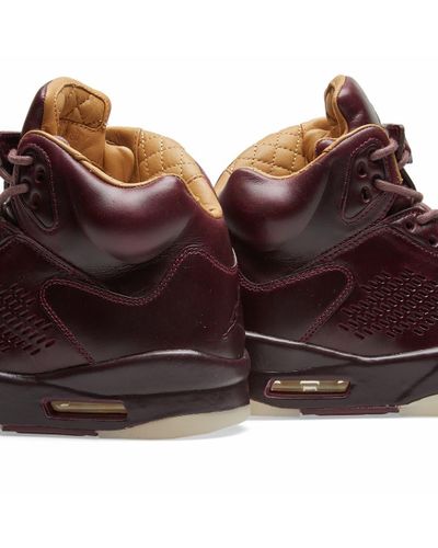 Nike Leather Air Jordan 5 Retro Premium Shoe in Purple for Men | Lyst