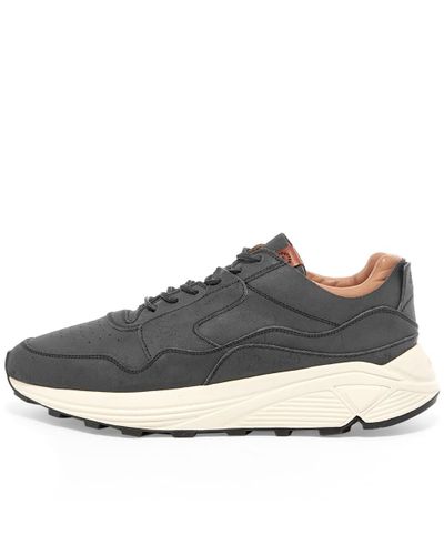 Buttero Leather Vinci Chunky Sneaker in Black for Men - Lyst