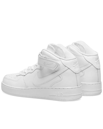 Nike Leather Air Force 1 Mid '07 in White for Men - Lyst