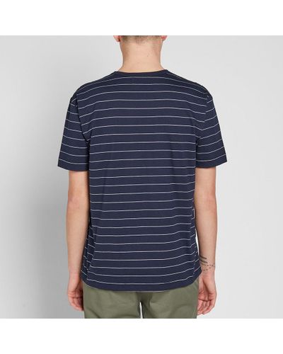 Howlin' By Morrison Cotton Howlin' Love Parasite Stripe Tee in Blue for ...