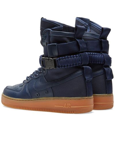 Nike Leather Sf Air Force 1 Sneakers in Blue for Men - Lyst