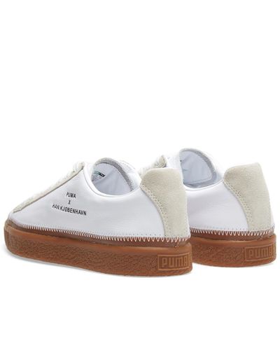 PUMA Leather X Han Kjobenhavn Clyde Stitched in White for Men | Lyst