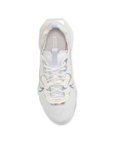 all white nike react vision