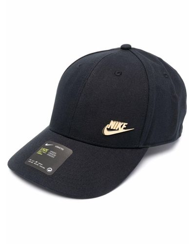 Nike Swoosh-plaque Cotton Cap in Black for Men | Lyst