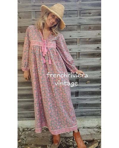 robe longue pompon