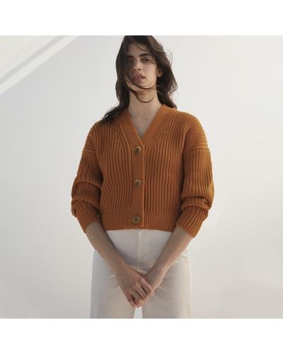 everlane the texture cotton cardigan