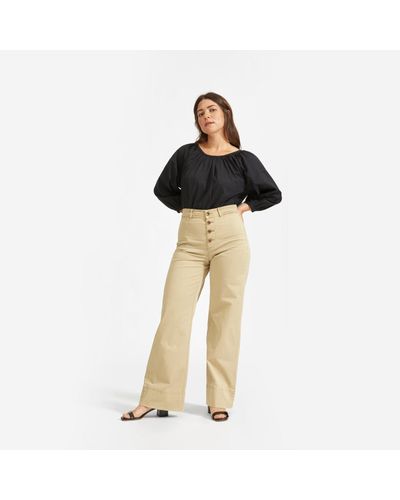 everlane wide leg chino