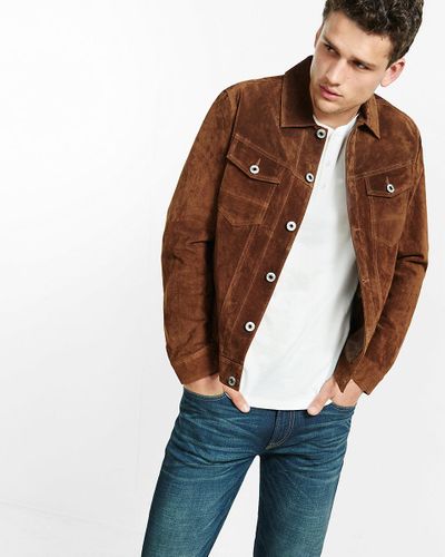 express suede jacket mens