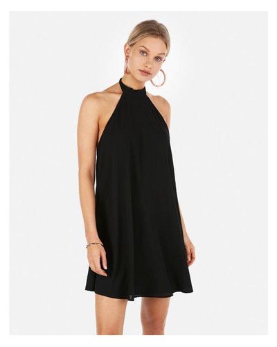 halter neck trapeze dress