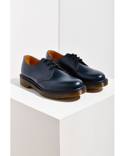 Dr. Martens Leather 1461 Pw 3-eye Oxford in Navy (Blue) - Lyst