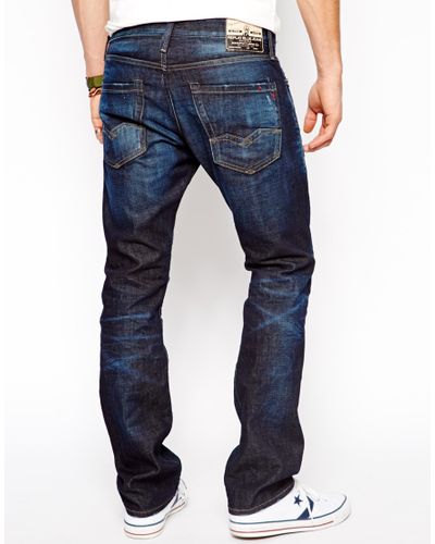 Replay Straight Fit Jeans Waitom Barcelona Fc Collection in Blue for Men |  Lyst