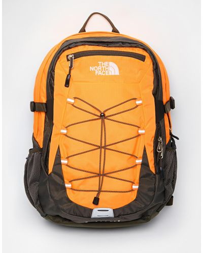 the north face orange backpack