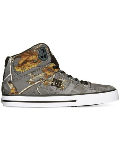 DC Shoes Spartan Real Tree High-tops in Grey (Gray) for Men - Lyst