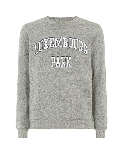 A.P.C. Luxembourg Park Sweatshirt in Grey for Men - Lyst