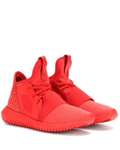 adidas tubular high top red