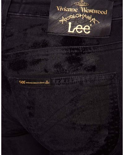 Vivienne Westwood Anglomania Vivienne Westwood Anglomania For Lee Skinny  Jeans in Velvet in Black - Lyst