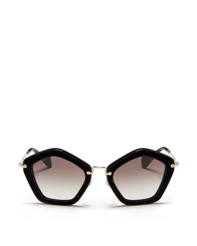 Miu miu pentagon sunglasses clearance