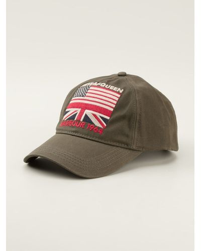 Barbour Steve Mcqueen Usa Flag Cap in Green for Men - Lyst