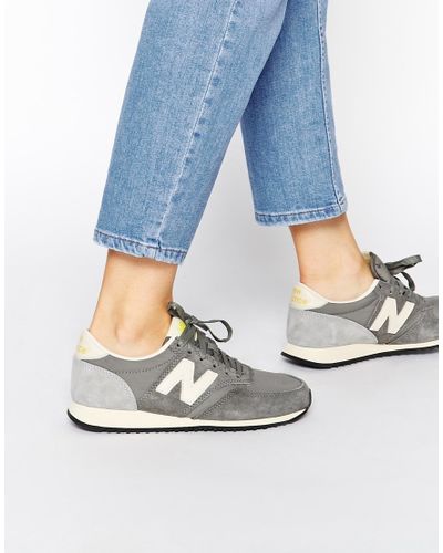 Balance Suede 420 Grey Vintage Trainers 